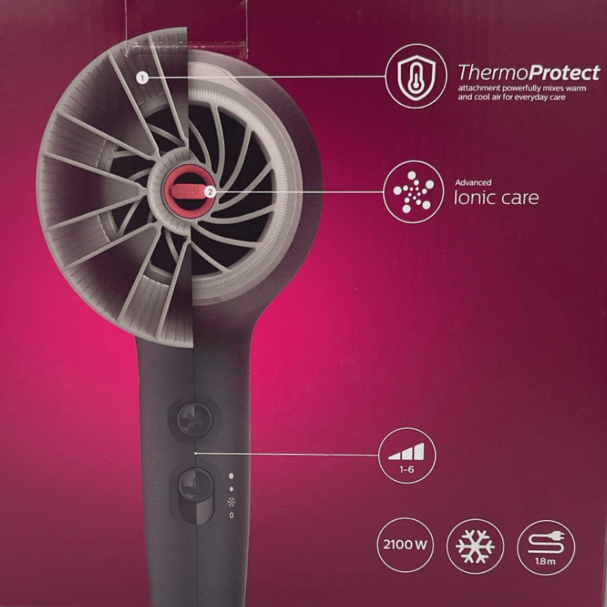 Secador de Pelo Philips BHD3512