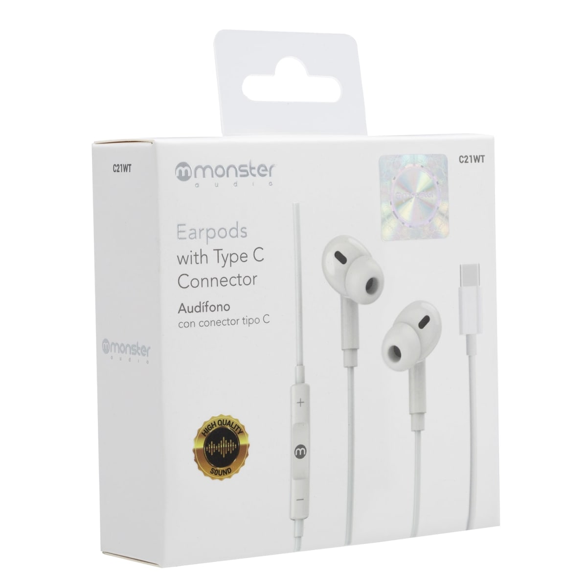 Audífonos Monster C21 USB-C Manos Libres para Smartphone y Tablet2