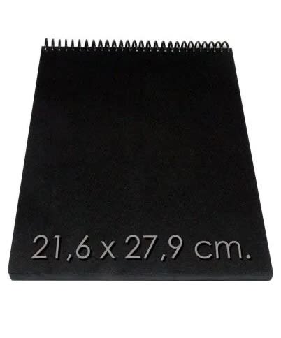 Croquera carta hojas negras Cappriccio1