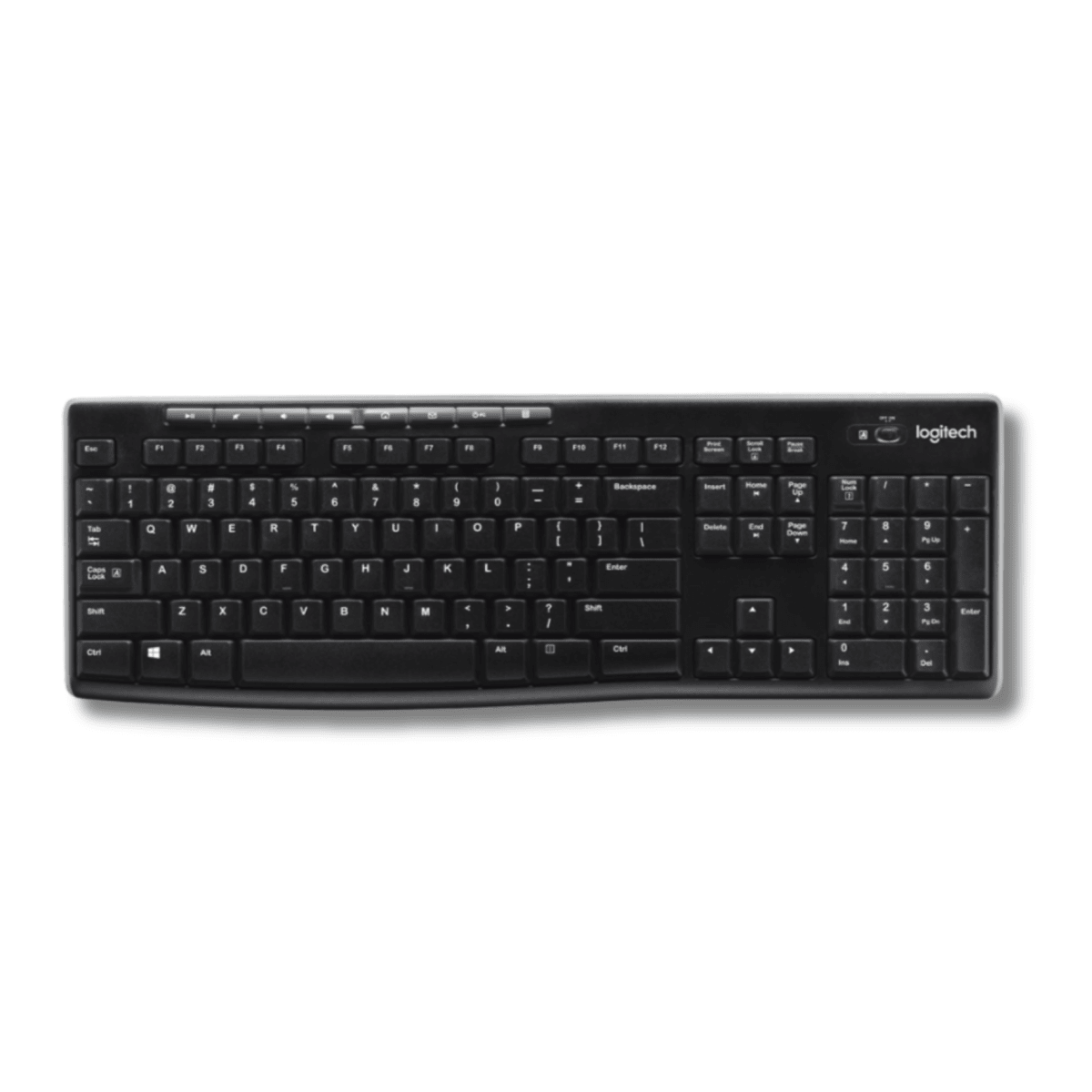 Teclado Logitech Inalambrico K270 con Teclas Multimedia2