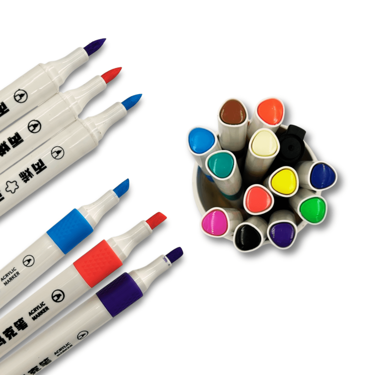 Set 12 Marcadores doble punta Carlai Dingli15404 Tarro2