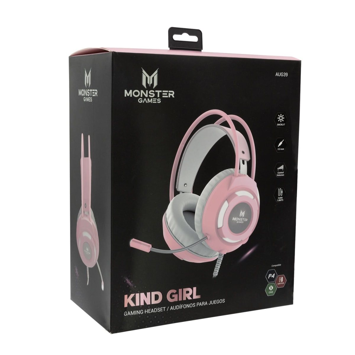 Fono Gamer Monster Headset Girl Warm1