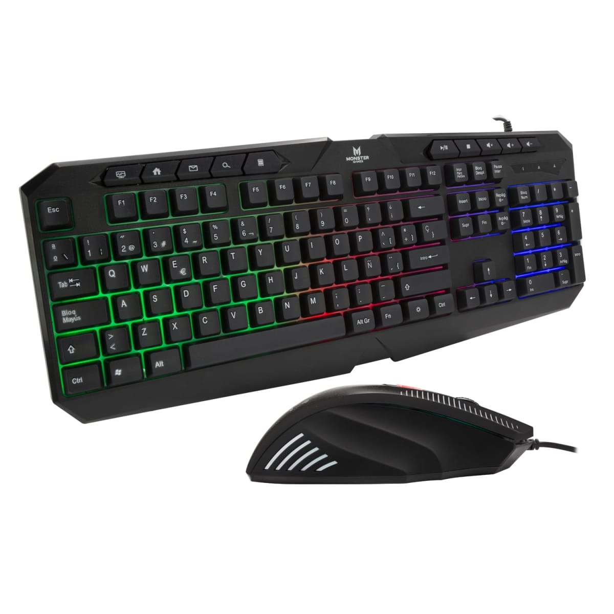 Kit Gamer Mouse + teclado Monster K41242