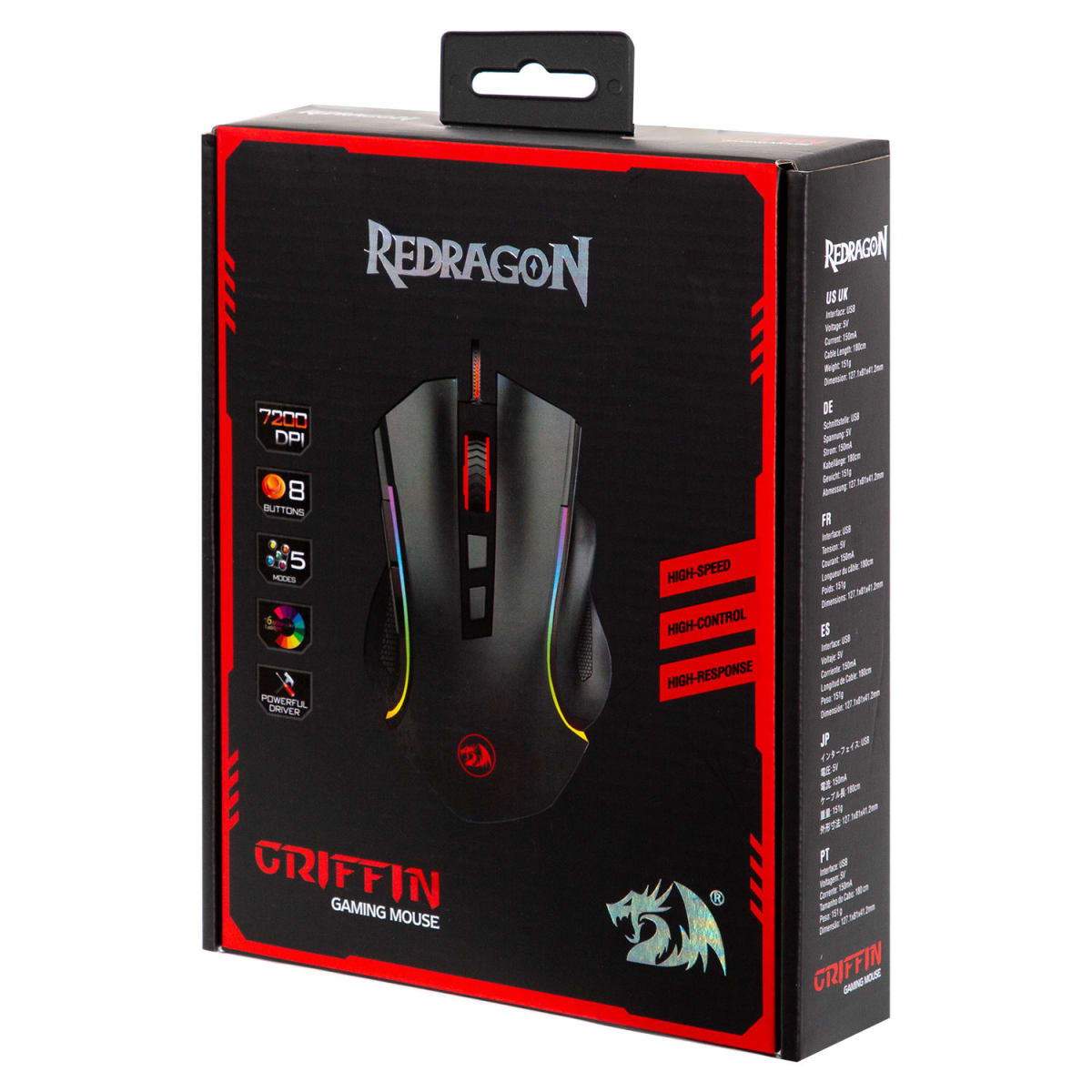 Mouse Gamer RGB Griffin M6071