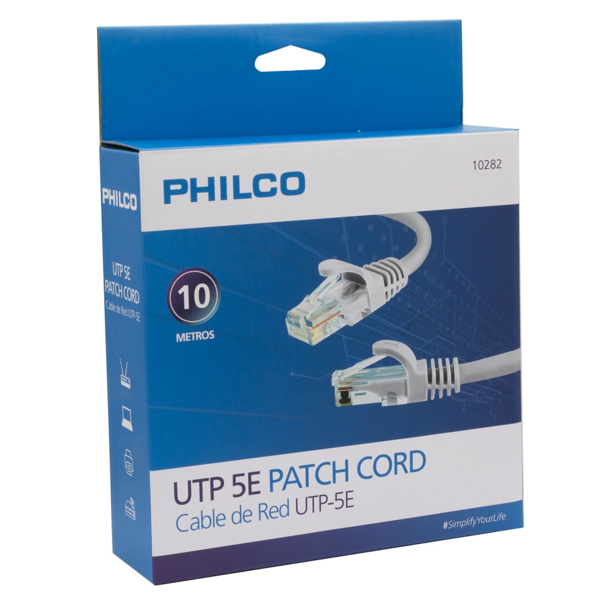 Cable de Red 10 mts Cat5 Philco2