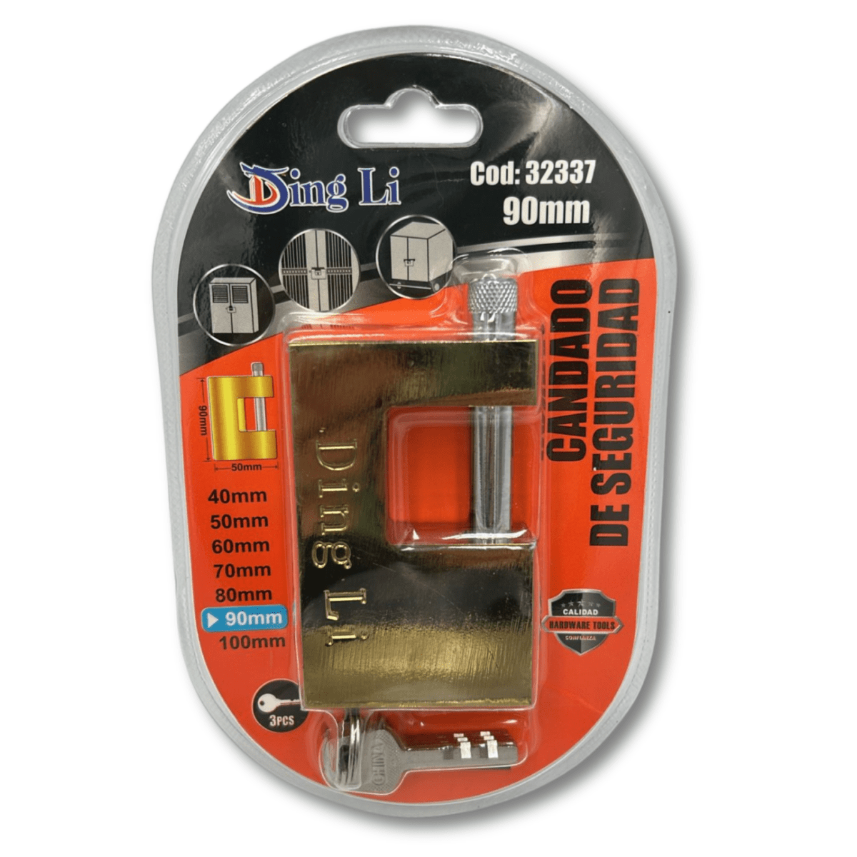 Candado Antinapoleón 90 mm | Candado de Seguridad Reforzado1