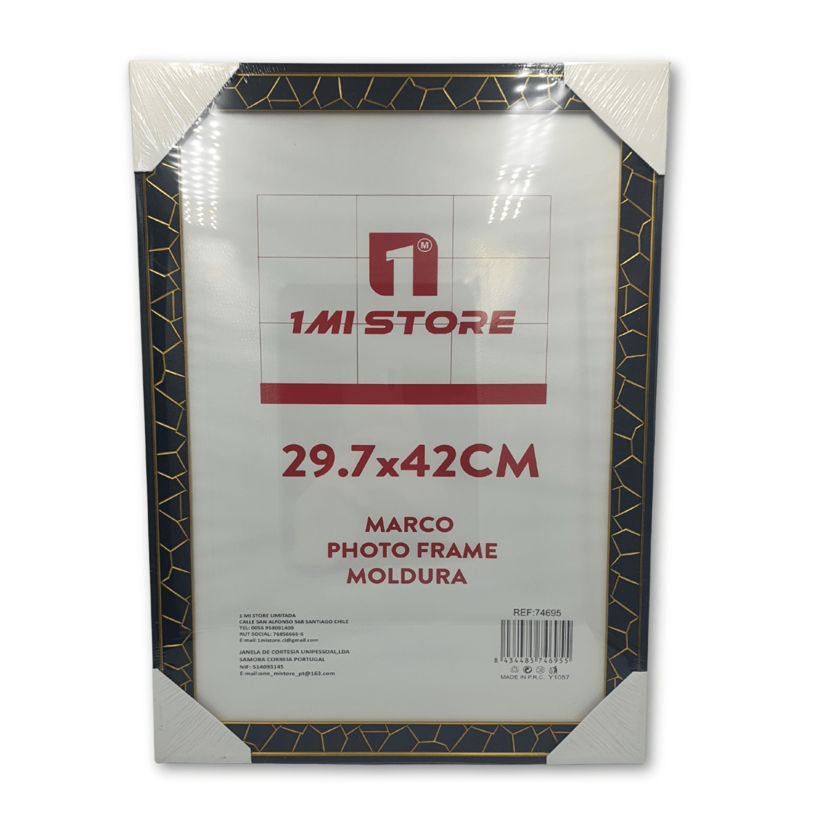 Portaretrato 30x40 M74695 Azul Craquelado1