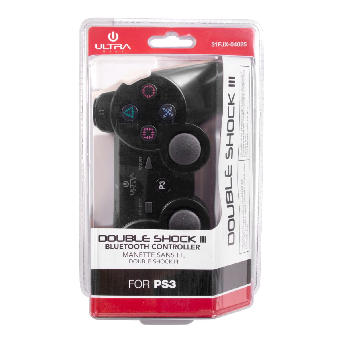 Joystick Compatible PS3 Bluetooth Recargable con Vibración y Cable USB Ultra2