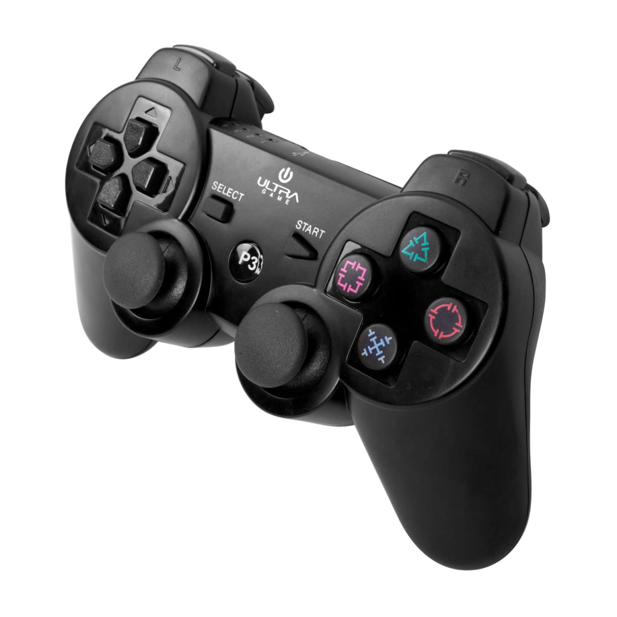 Joystick Compatible PS3 Bluetooth Recargable con Vibración y Cable USB Ultra3