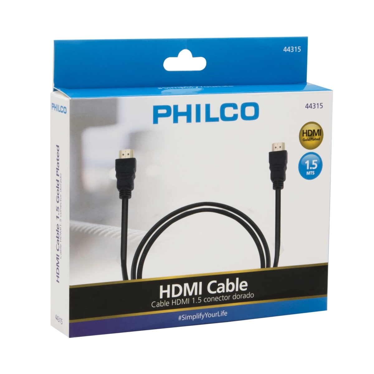 Cable HDMI Philco 1,5 Mts Gold1