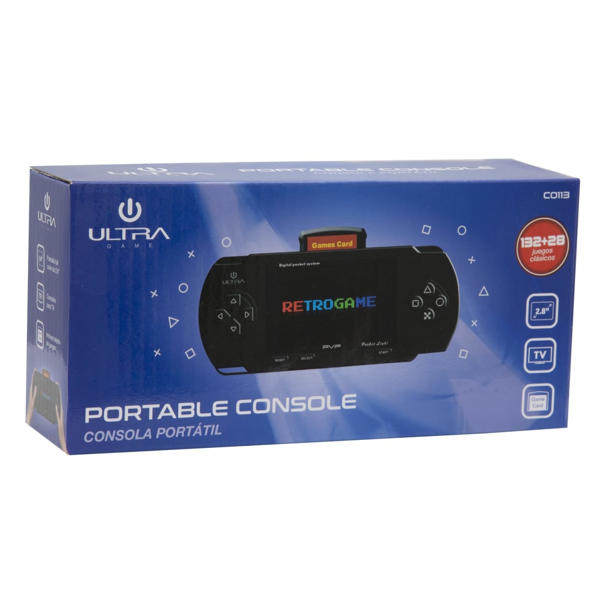 Consola Tipo PSP 132+28 Juegos Ultra CO1131
