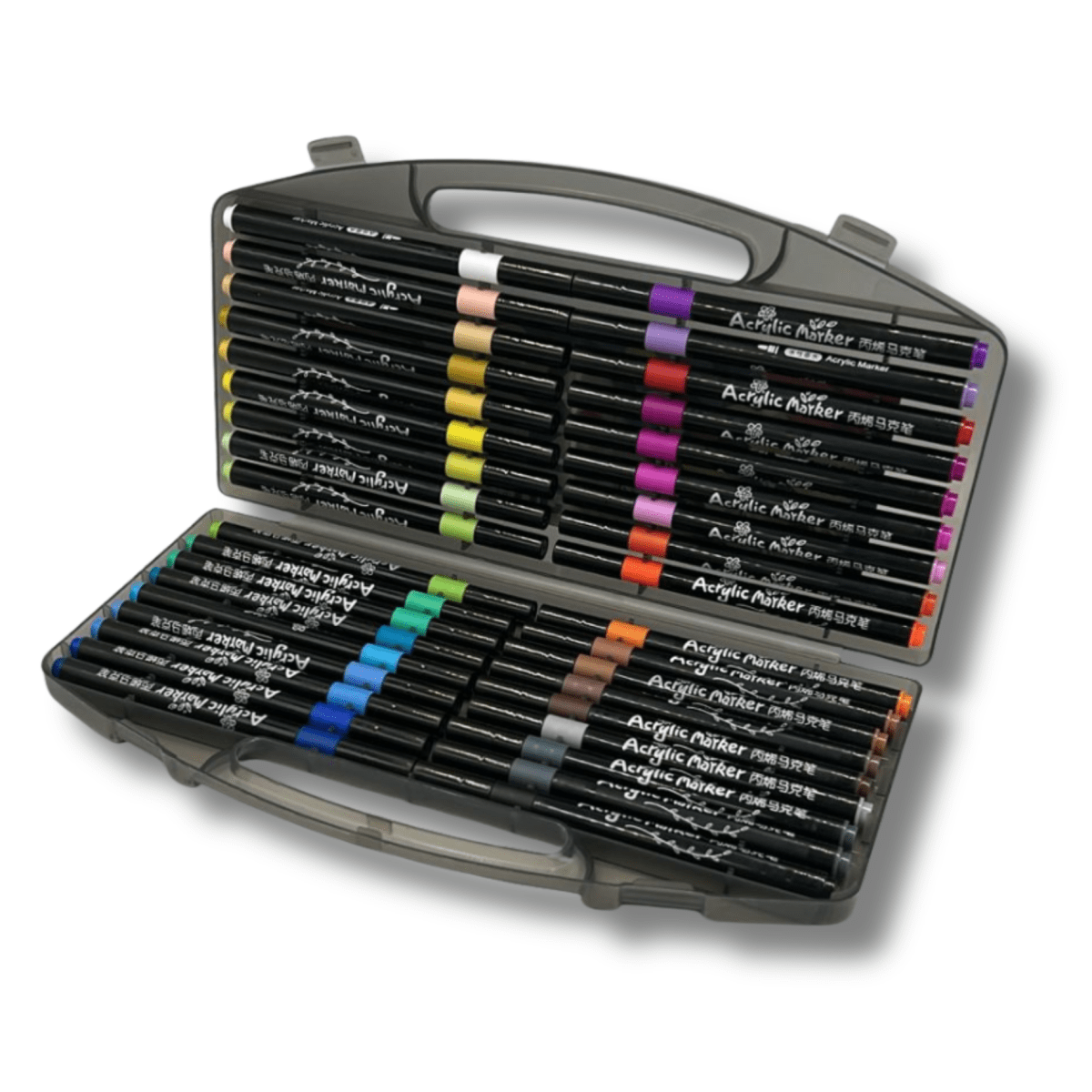Set 36 Lapices Acrílicos Maleta Negra2