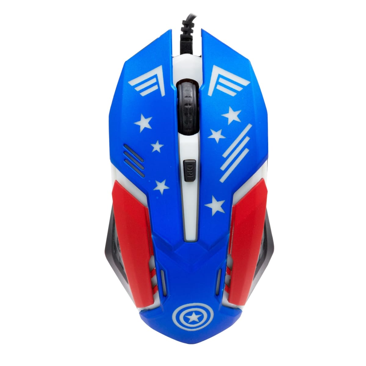 Kit Gamer Marvel Capitan America (audifonos+mouse+teclado)6