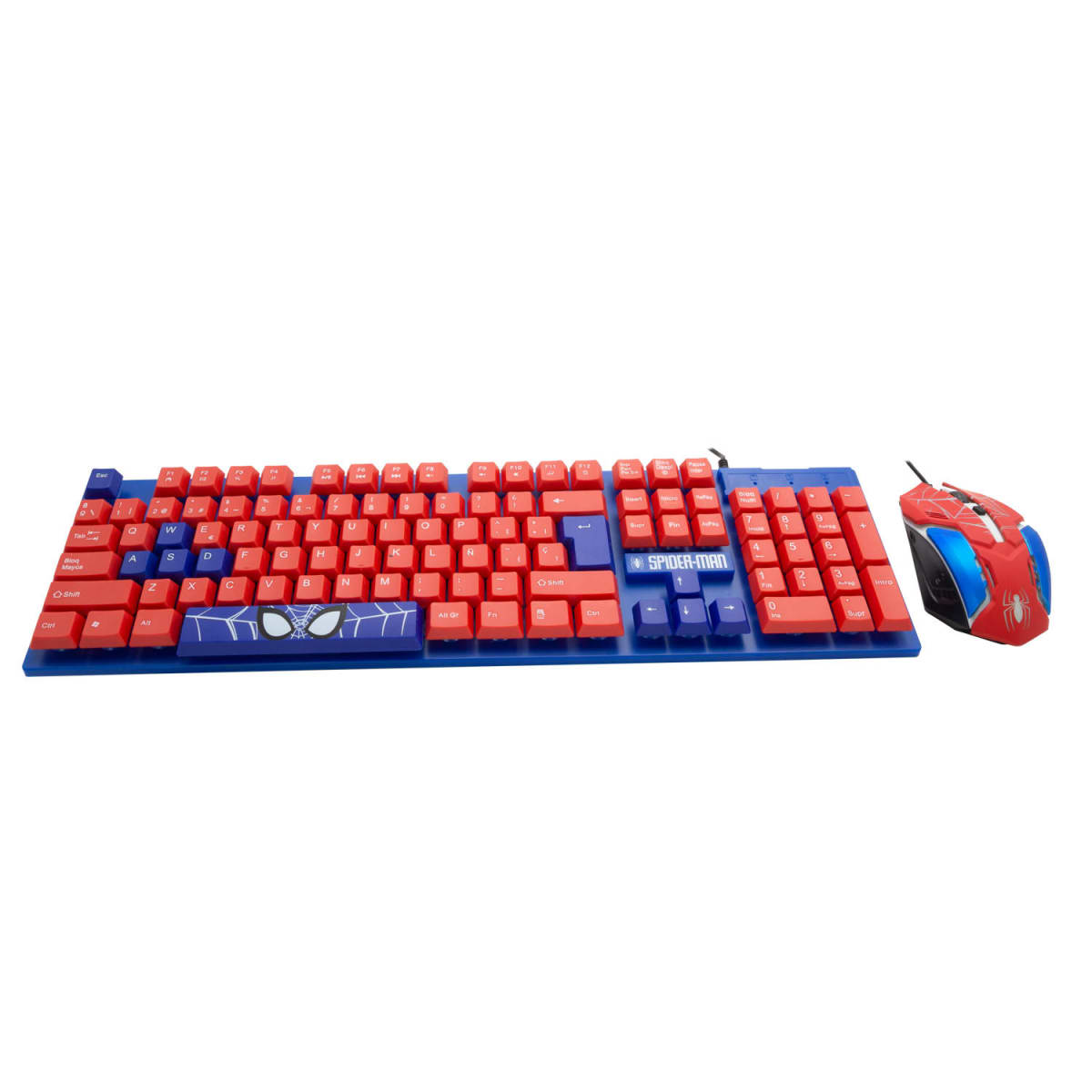 Kit Gamer Marvel Spiderman (audifonos+mouse+teclado)4