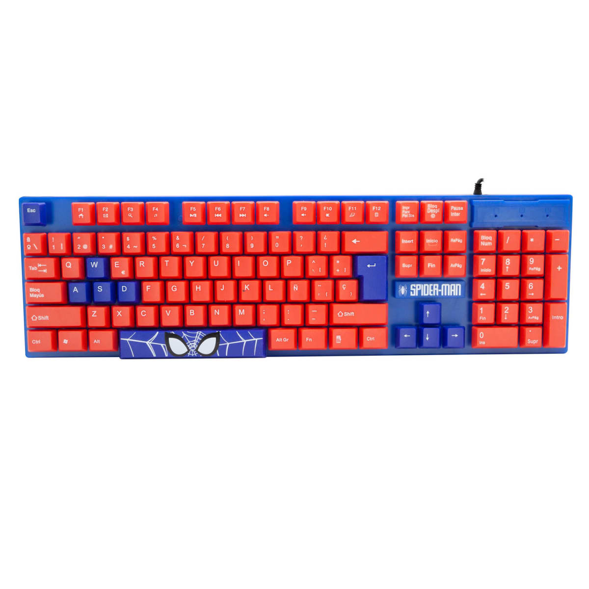 Kit Gamer Marvel Spiderman (audifonos+mouse+teclado)7