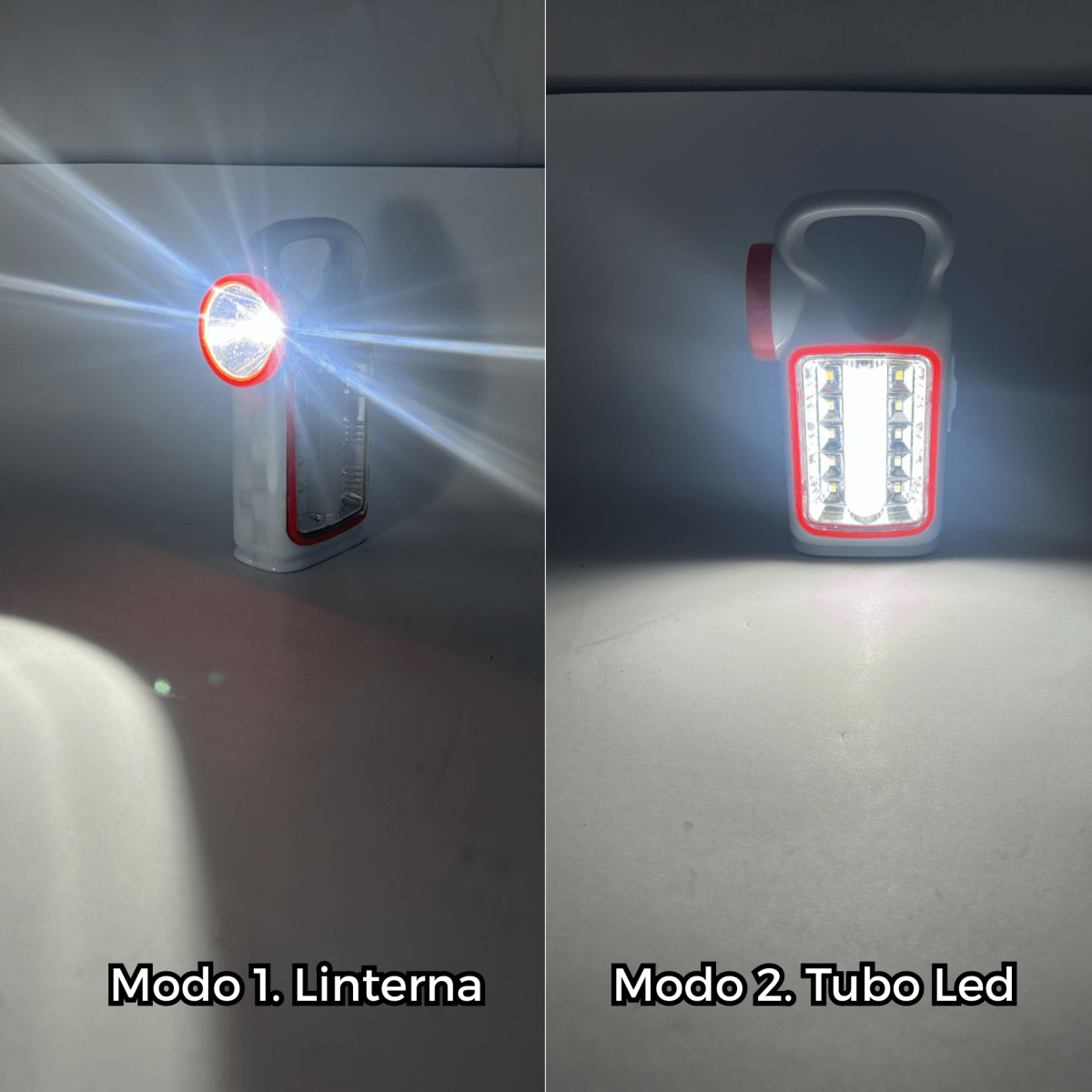 Lampara emergencia a Pila x3AA doble MD1288B4