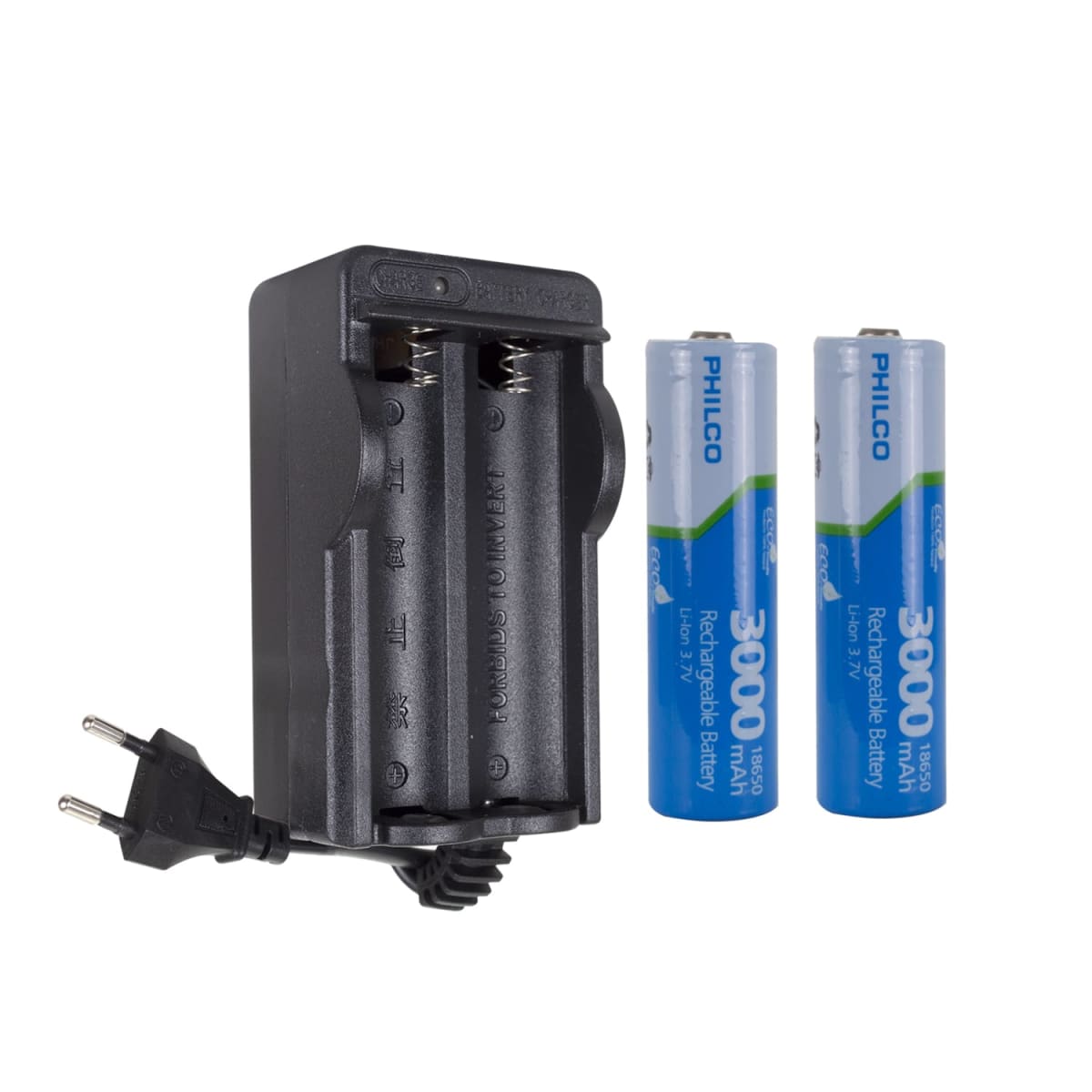 Cargador Pilas PHILCO Litio c/2 pilas3