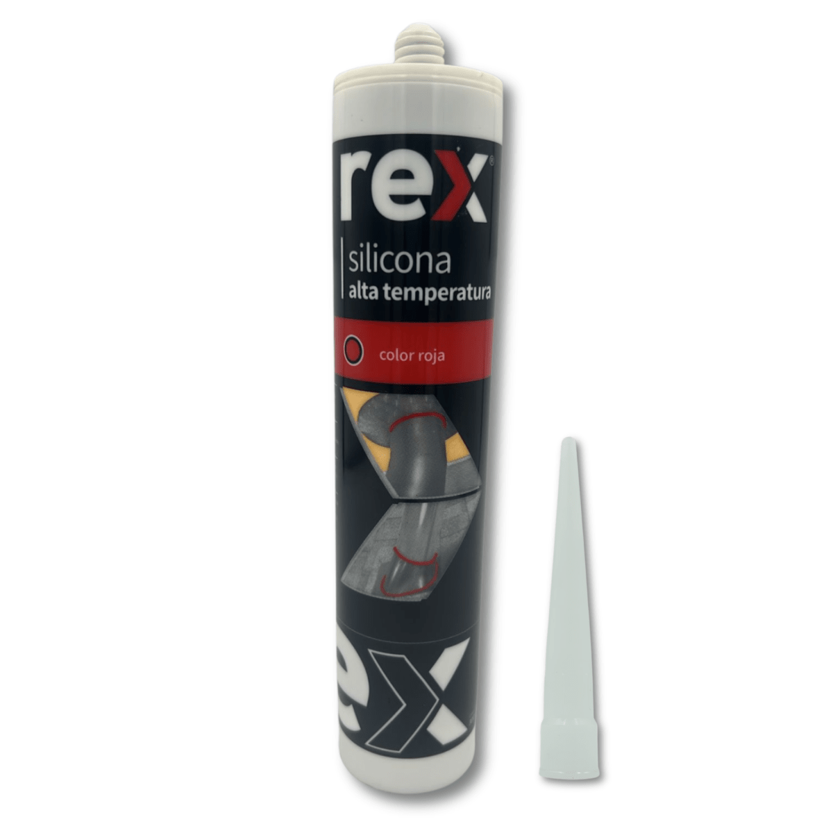 Silicona Alta temperatura Rex Roja1