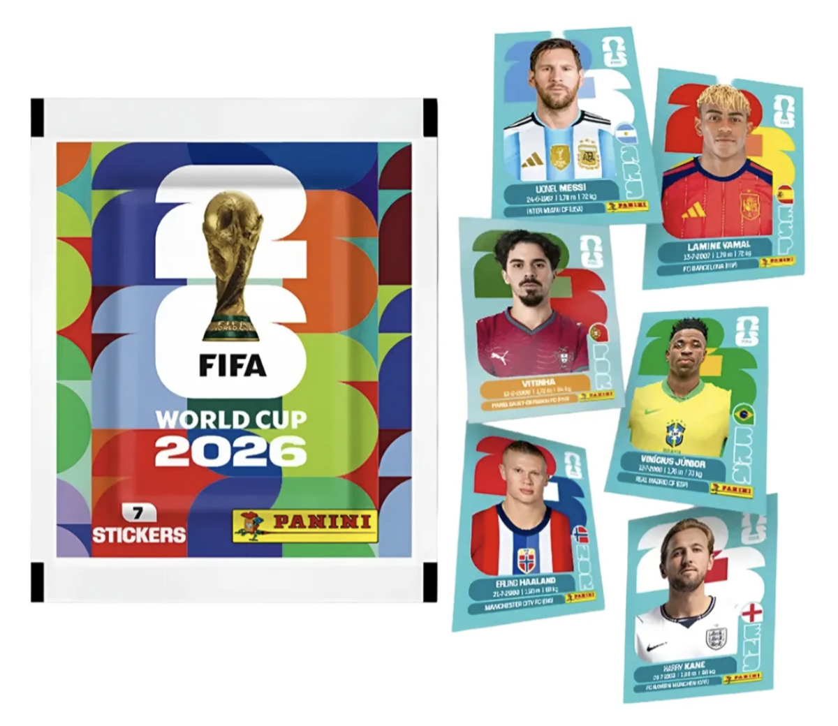 Pack 30 sobres Panini - Mundial 2026 (210 Láminas) FIFA WORD CUP 20263