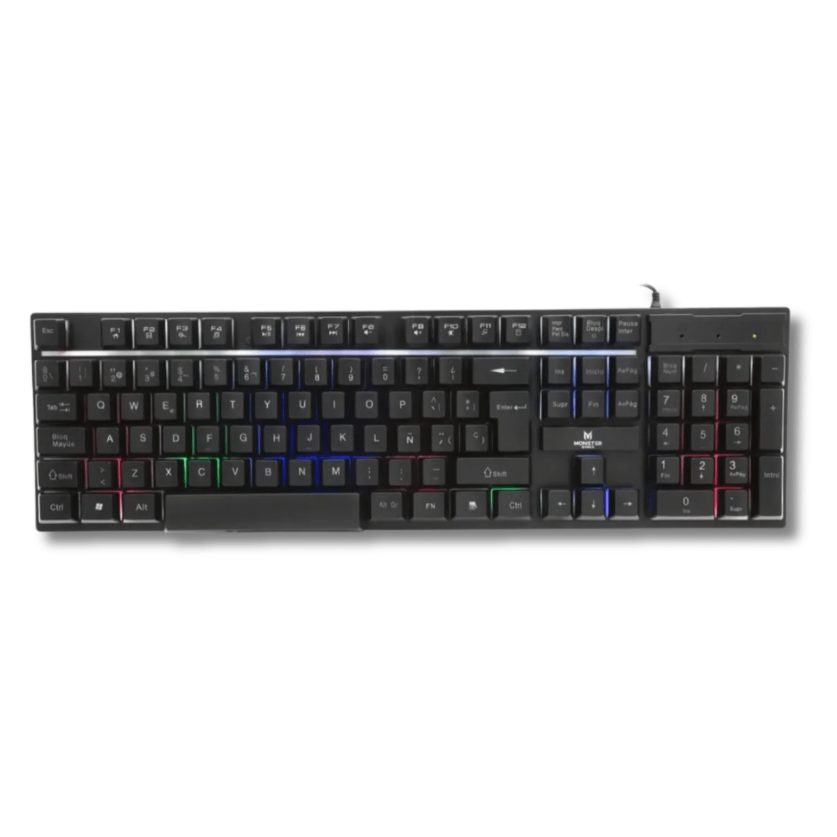 Kit Gamer 4 en 1 Monster K4127 | Mouse + Teclado + Audífono + Mousepad4