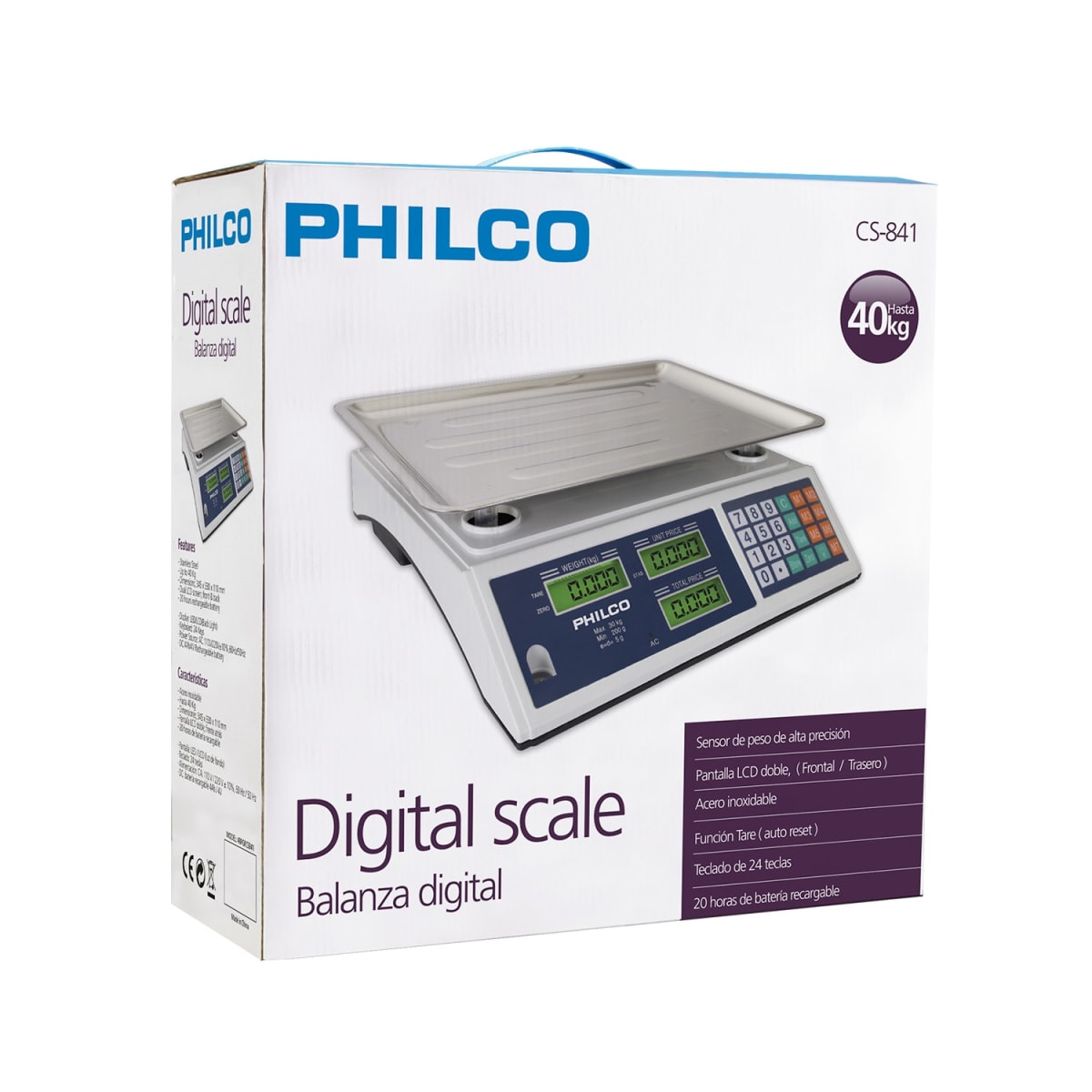 Pesa balanza Digital Philco 40K CS8411