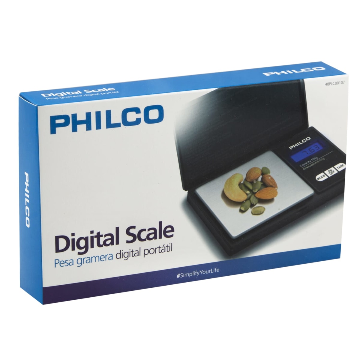 Pesa Gramera Digital Philco 0,01 a 100 g de Alta Precisión con Pantalla Retroiluminada2