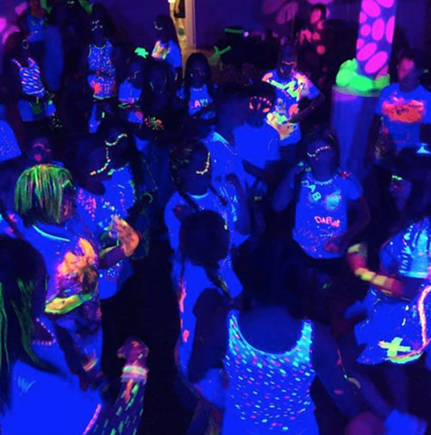 Luz fiesta 48 leds UV Ultravioleta barra 48*1W4