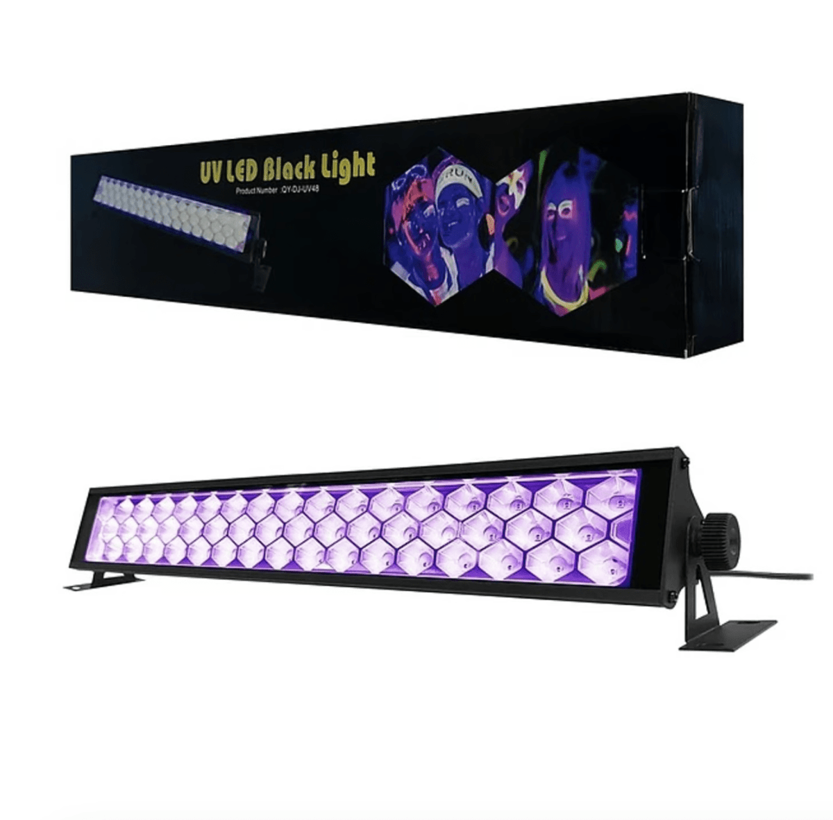 Luz fiesta 48 leds UV Ultravioleta barra 48*1W1