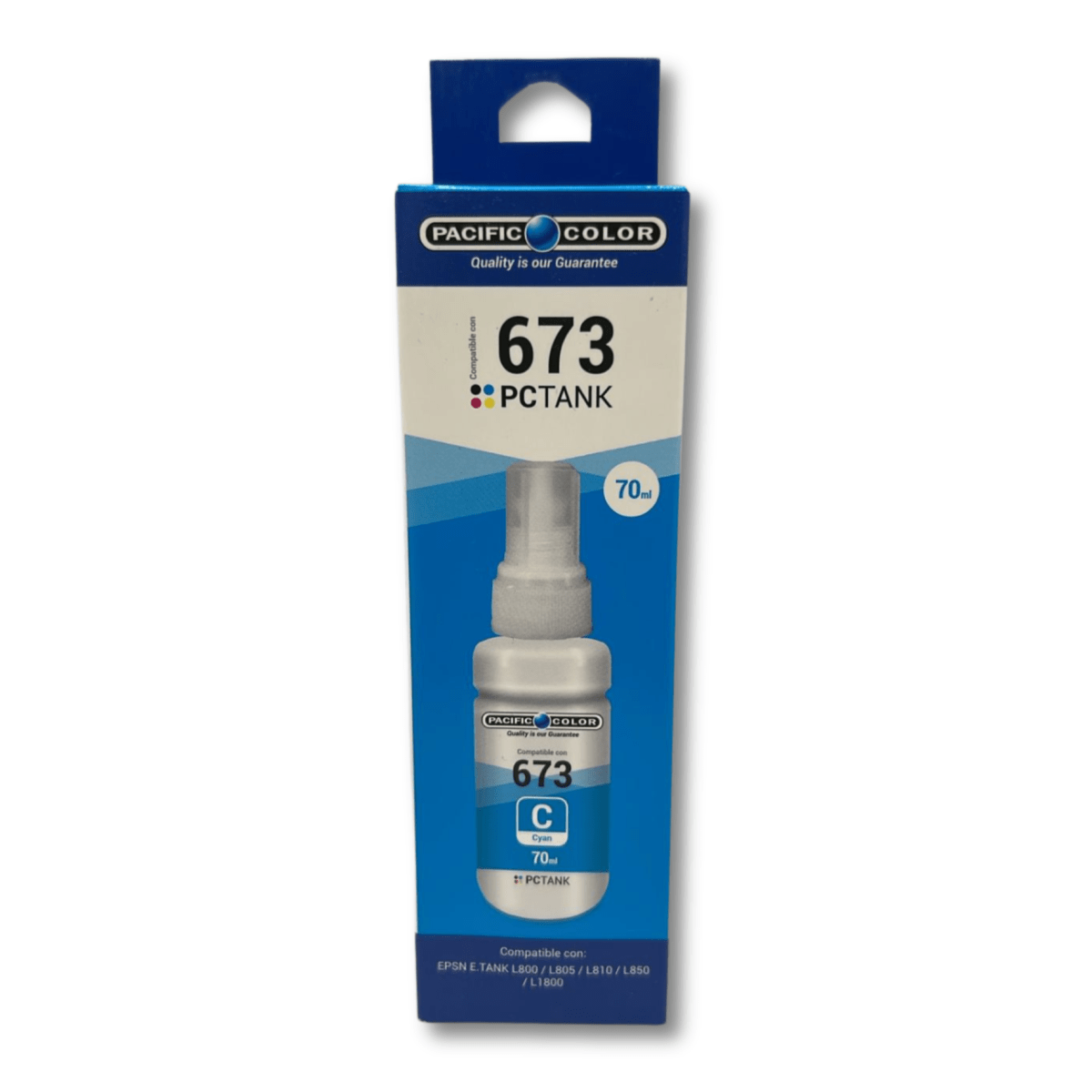 Pack 6 Tintas 70ml Pacific Color Compatible EPSON 673 ECOTANK5