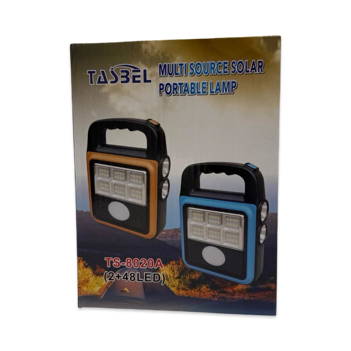Lámpara de Emergencia Recargable Solar y USB TS8020A | Linterna LED Multifunción2