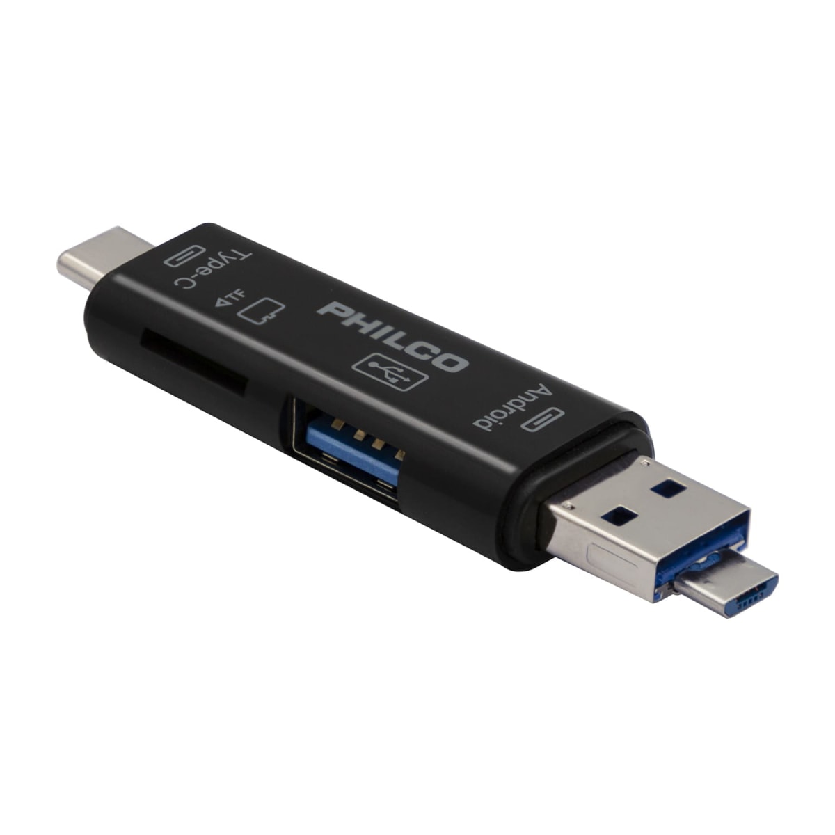Lector Memoria Micro SD, SD 3 en 1 OTG Philco M91443