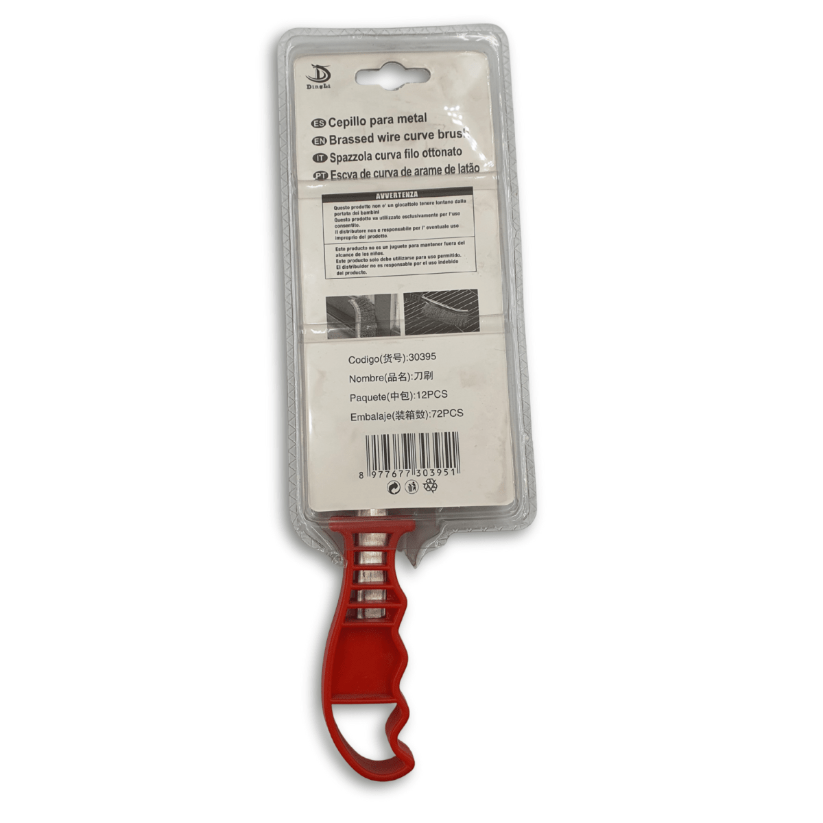 Cepillo chascon dorado 240mm Dingli303952