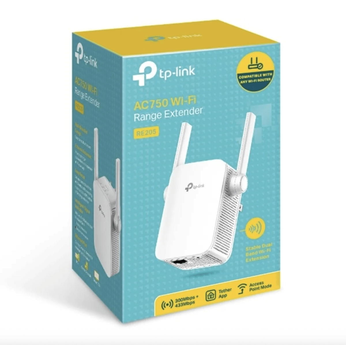 Repetidor WiFi TP-Link RE205 AC750 Dual Band Extensor de Señal 750 Mbps2