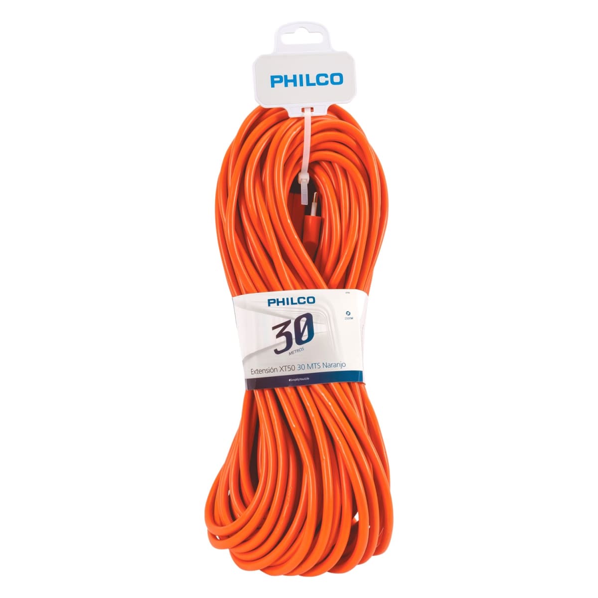 Extensión Eléctrica XT49 30mt Naranjo Philco1