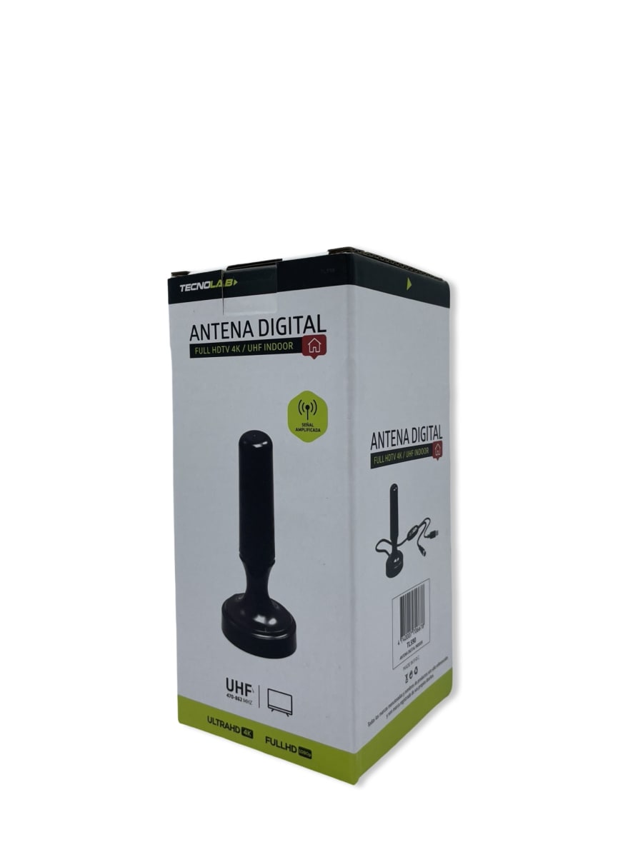 Antena HD Digital con amplificador 25db 5mts Tecnolab TL5902