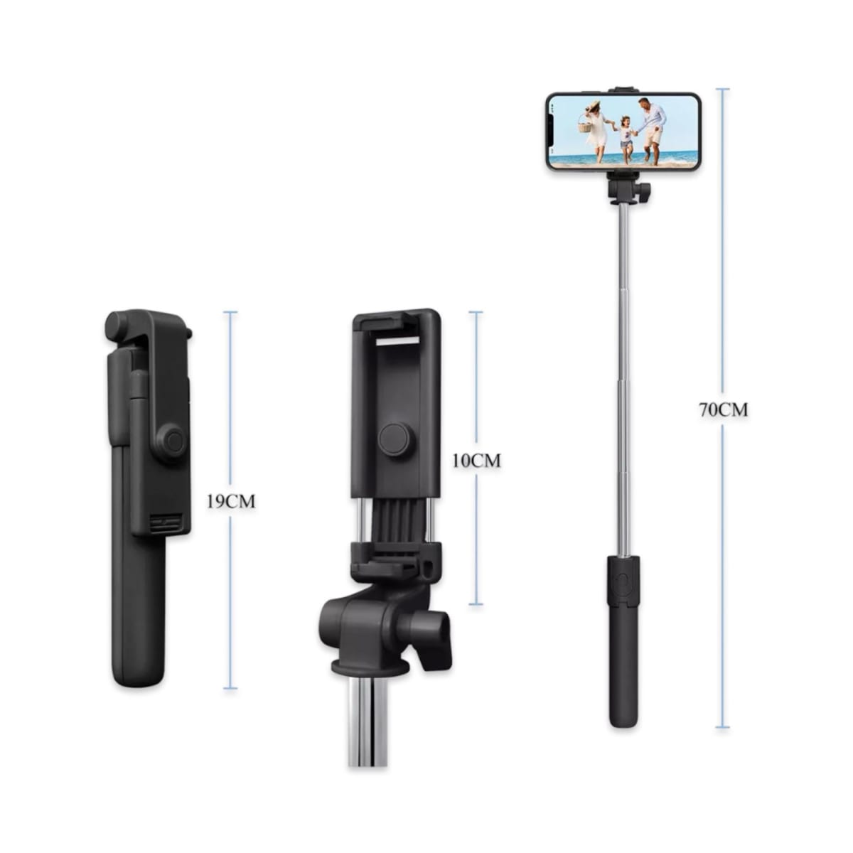 Soporte Baston Selfie c/tripode Bluetooth M105372