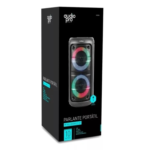 ParlantePortatil BT 10W Con Mic APO2086 Audiopro2