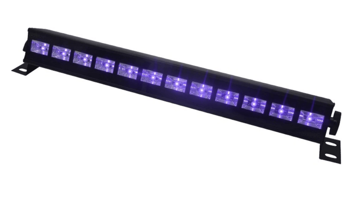 Luz fiesta 9 led UV Ultravioleta barra 3W1