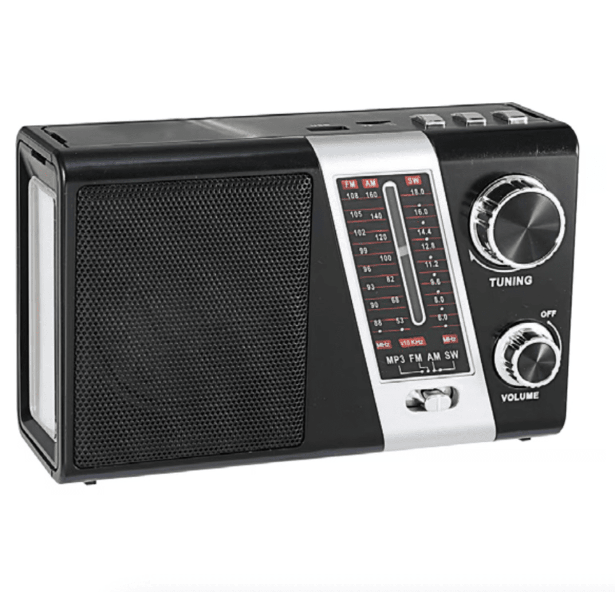 Radio Portatil Tecnolab TL635 panel Solar y linterna1