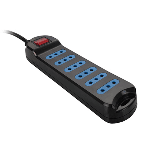 Alargador Philco 3M c/interruptor 6P XT302