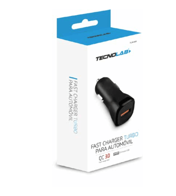 Cargador Tecnolab para auto 3,0A sin cable2