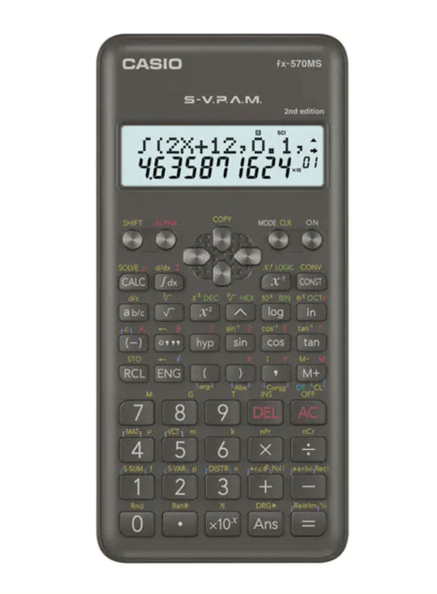 Calculadora Casio 570MS-2 Cientifica2