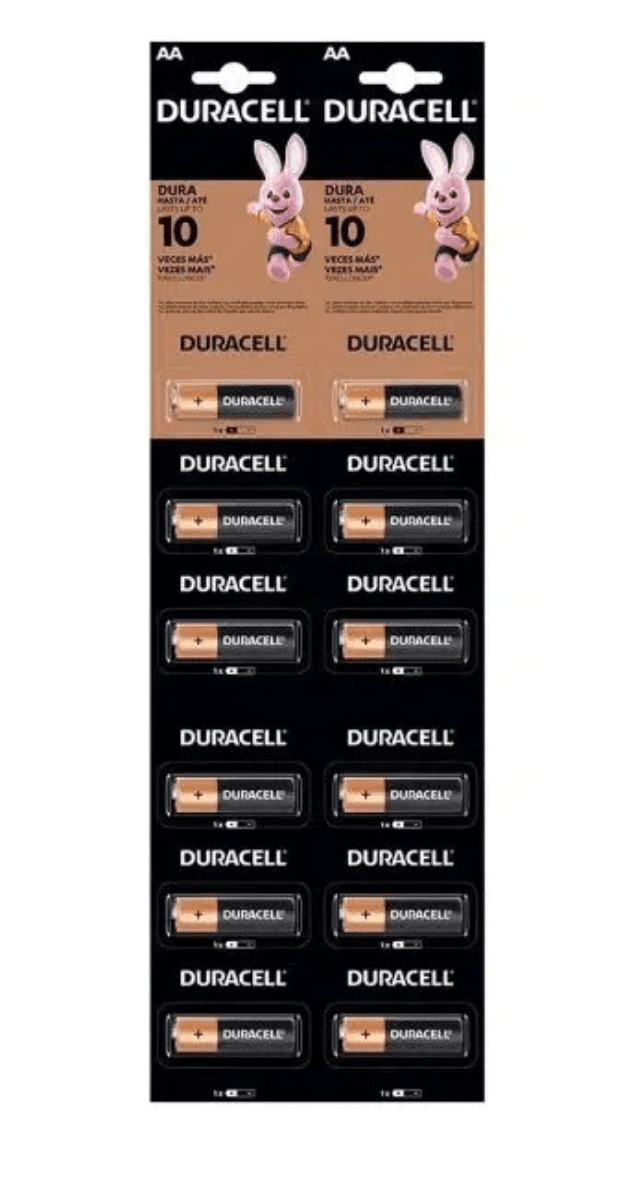 Pila Duracell AA individual carton x6 unidades1