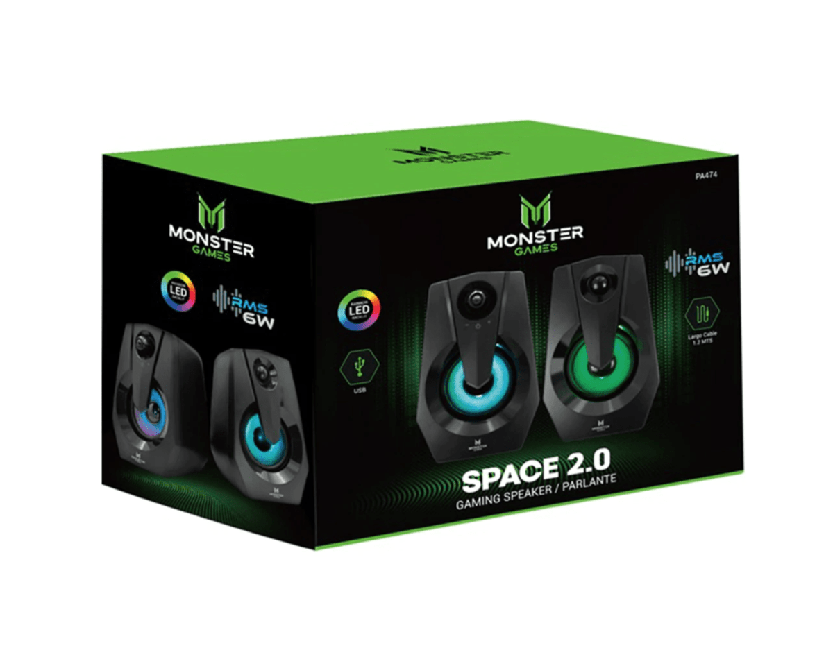 Parlante PC Monster Gamer Space PA4743
