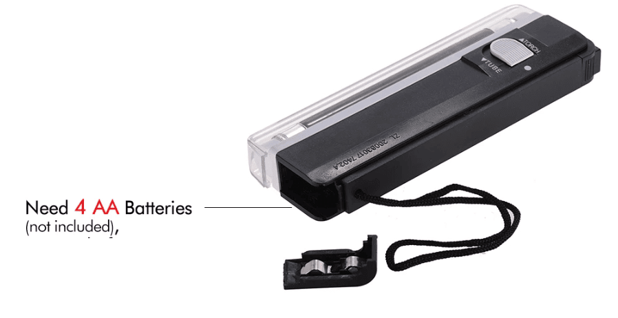 Detector Billetes Falsos simple a pila2