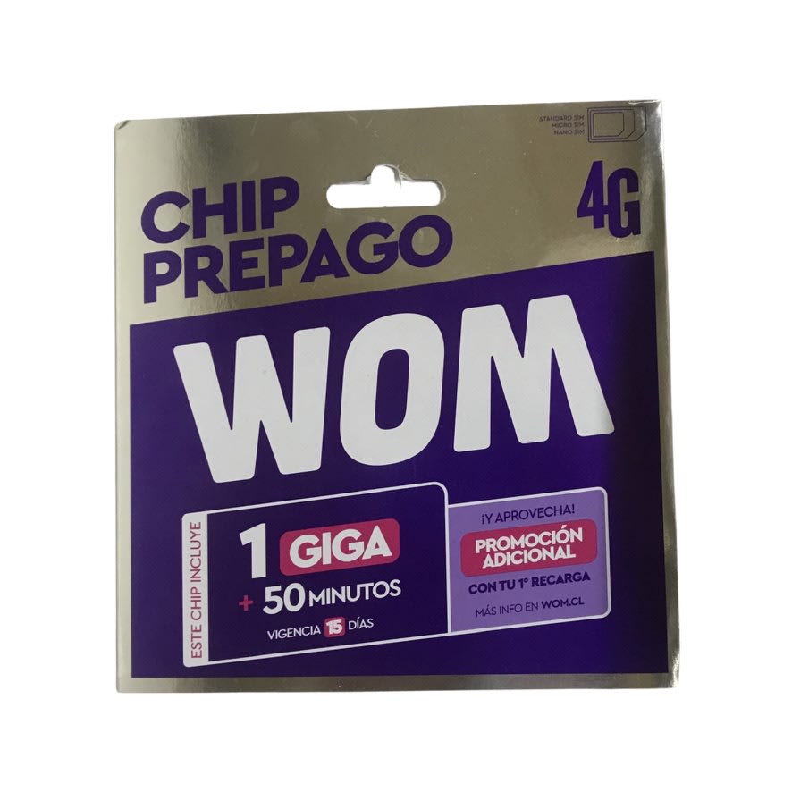 Chip Prepago Wom 1
