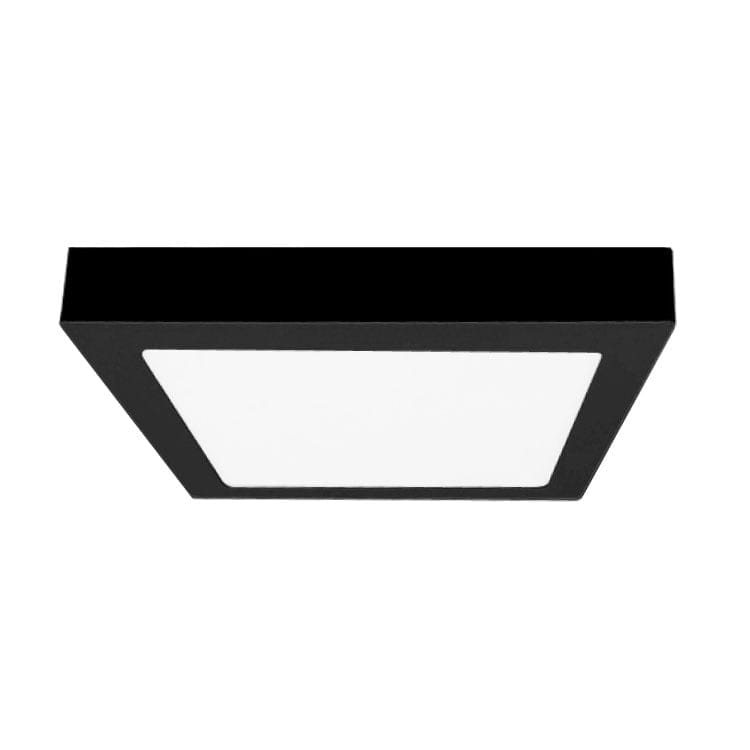 Panel LED cuadrado negro 30x30cm, 24W 1920lm Sobrepuesto1