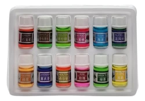Set 12 mini esencias para humificador M6011
