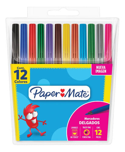 Lapices 12 colores Scripto Paper Mate1