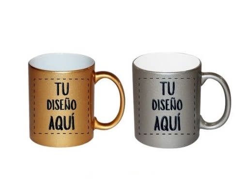 Tazón plateado/dorado estampado personalizado3